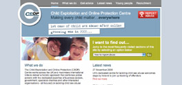 CEOP Centre website screenshot