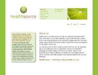 Healthsource website screenshot Healthsource website screenshot