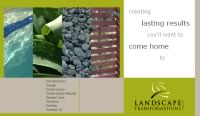 Landscape Transformations website screenshot Landscape Transformations website screenshot