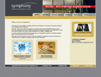 Symphony Corp website screenshot Symphony Corp website screenshot