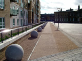 View from the Thames toward the building